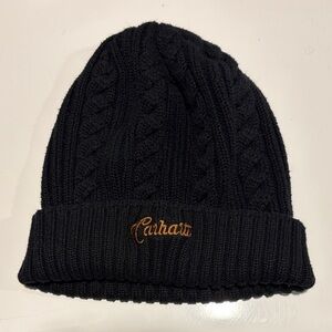 Carhartt Black Cable Knit Beanie